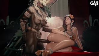  【街头霸王同人3D】春丽恶堕！黑肉格斗女王痴女化~肉体崩坏の屈辱调教 