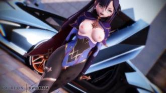 MMDR-18 原神莫娜爆操！巨乳占星师被狂干到淫水狂喷，极品骚穴内射颜射双连发 3D