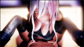 mozuku48 银发辣妹牛仔装上位狂操！巨根猛捣深穴淫水狂喷！3D